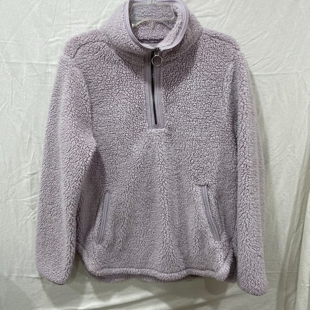 Lavendar Half-Zip Off-Brand Sherpa